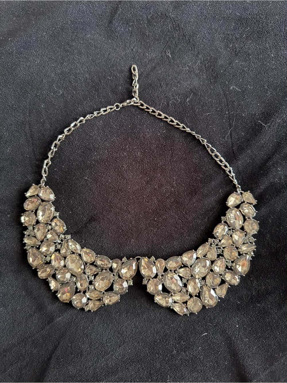 BCBGMaxAzria Crystal Statement Collar Necklace in Champagne